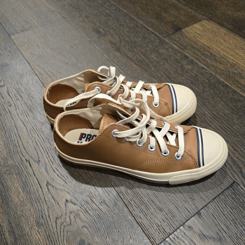 PRO-Keds Royal Lo Sneakers – Tan Leather – Men’s Size 7.5 (Unisex)